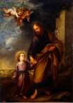 Murillo Bartolome Esteban St Joseph Leading the Christ Child - Hermitage